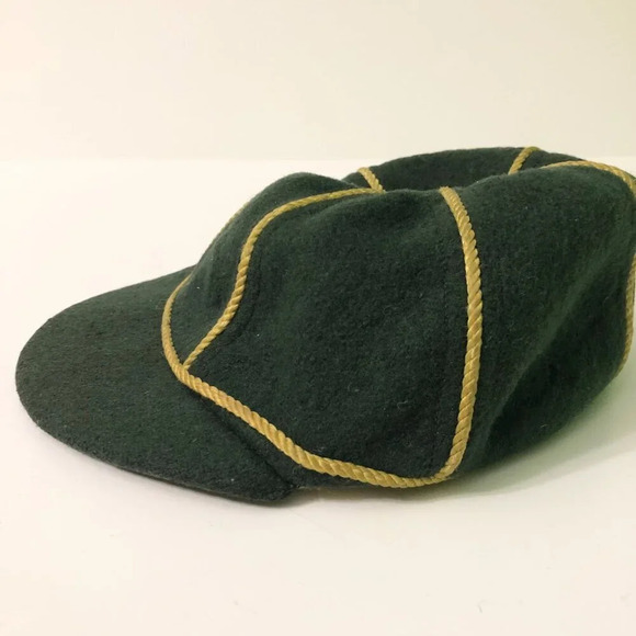 Vintage 60s Wolf Cub Scouts Cap Kids  Boy Scout Stains No Size - Picture 13 of 14